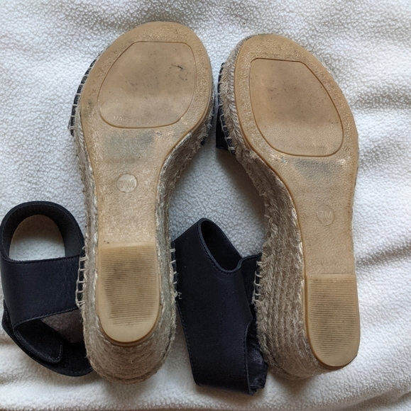 VINCE Sophie black leather wedge espadrille 7 - Picture 10 of 10